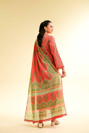 3 Pcs Unstitched Printed Lawn Suit DN-510