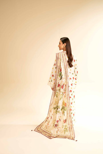 3 Pcs Unstitched Printed Lawn Suit DN-520