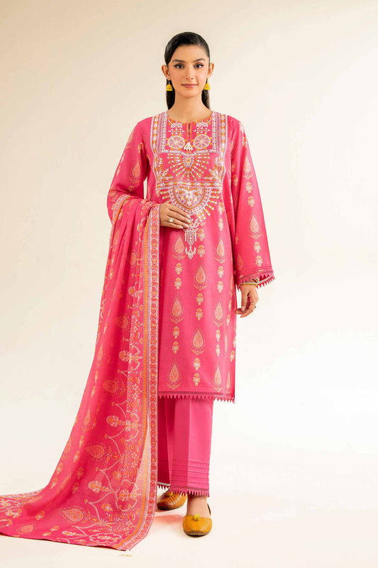 3 Pcs Unstitched Printed Lawn Suit DN-540