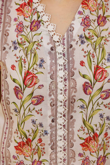 3 Pcs Unstitched Printed Lawn Suit DN-550
