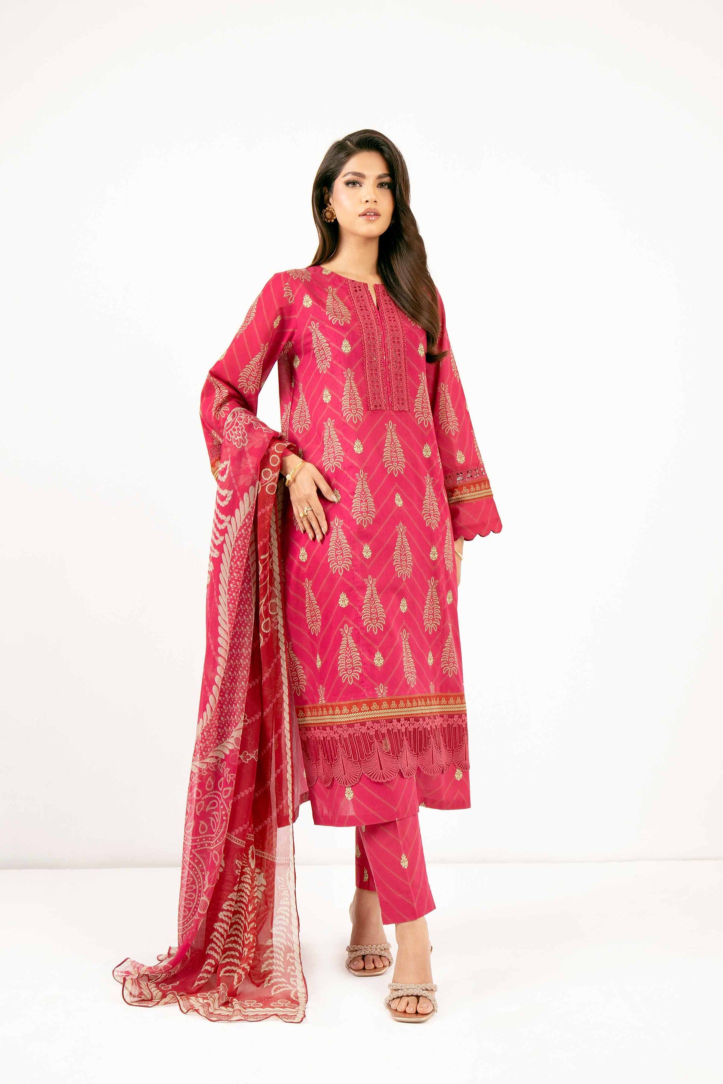 Elite 3 Pcs Lawn Printed Suit By Nishat