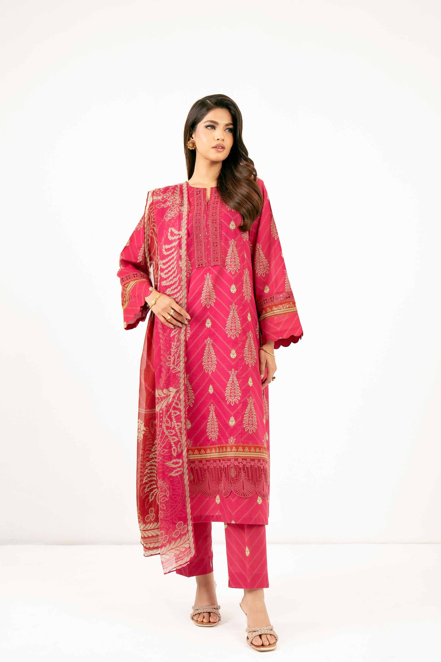 Elite 3 Pcs Lawn Printed Suit By Nishat