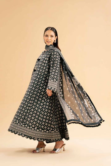 3 Pcs Unstitched Printed Lawn Suit DN-630
