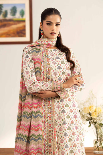 3 Pcs Unstitched Printed Lawn Suit DN-640