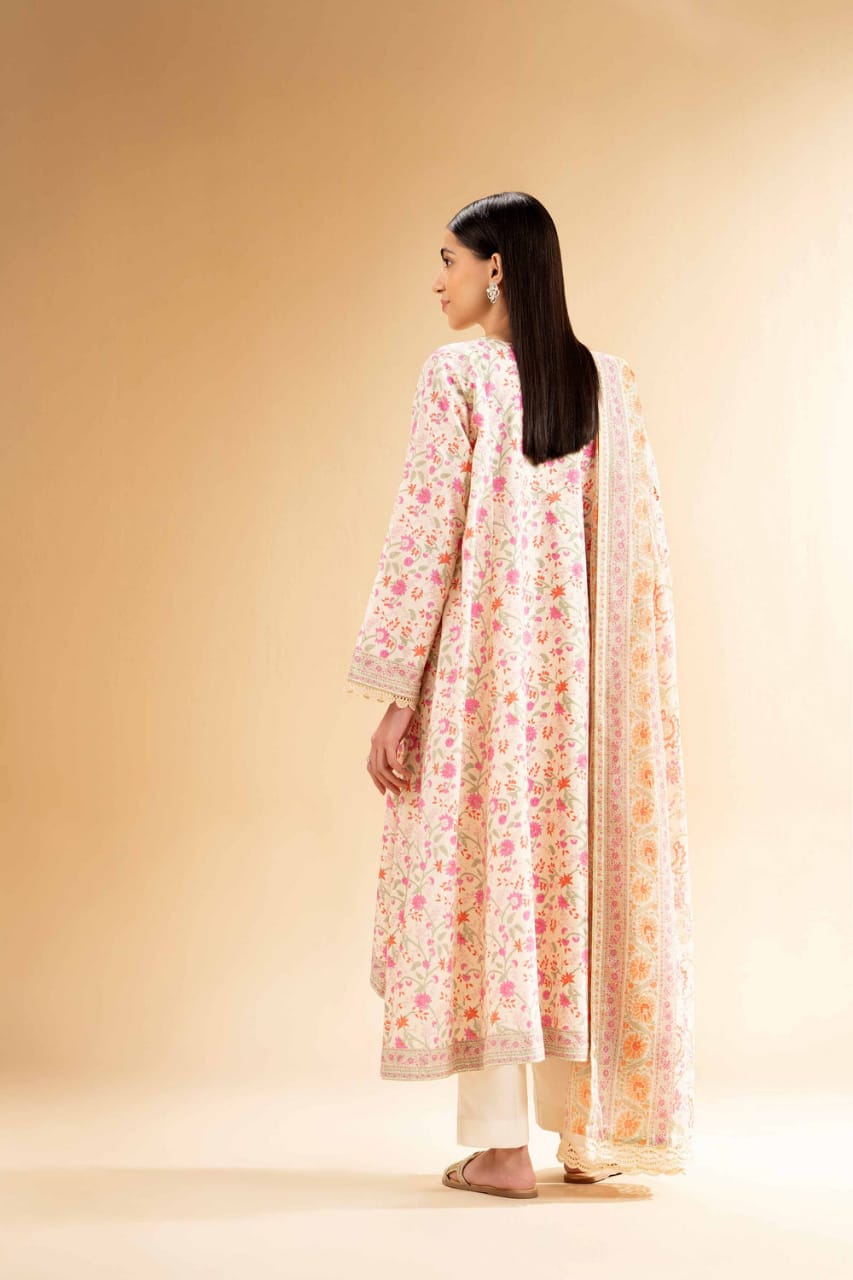 3 Pcs Unstitched Printed Lawn Suit by Nishat