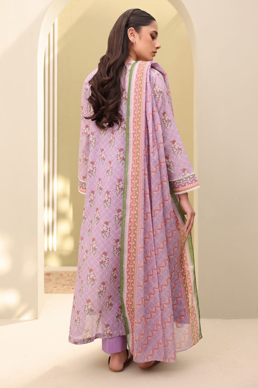 3 Pcs Unstitched Printed Lawn Suit DN-470