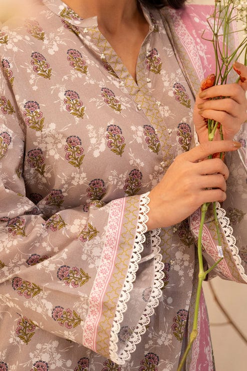 3 Pcs Unstitched Printed Lawn Suit DN-480