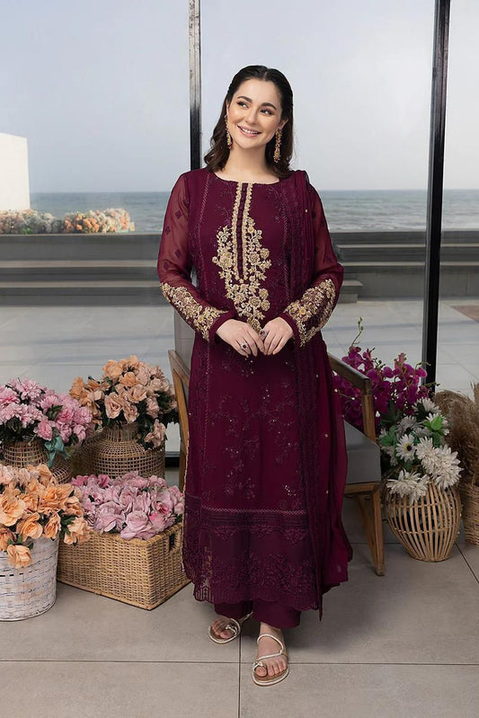 Luxury 3 Pcs Embroidered Suit